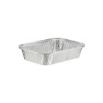 10 Pieces Aluminum Containers with Lid 83185 ( 1850 CC ) 260 x 192 x 50 Mm