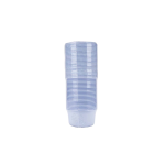 Plastic White Bowl 400ml With Lid 25 Pieces