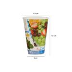 25 Pieces 12 Oz Paper Juice Cup With Lid