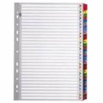 Plastic Col Divider A4 1-20. Bx=20st