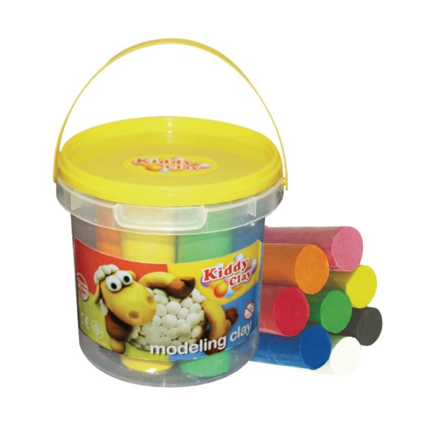Modelling Clay 8col bkt-YW Lid