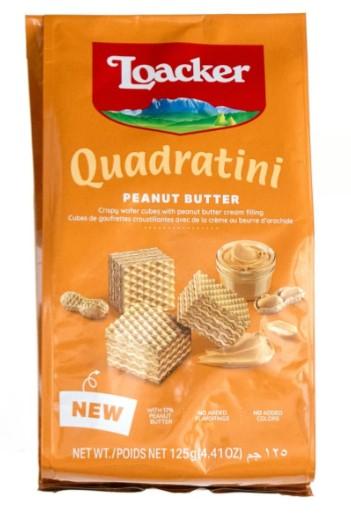 Loacker Quadratini Peanut Butter Wafer 125 g