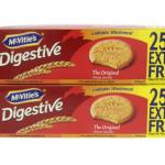 McVitie's Digestive 400 g + 25% Extra x 2 pcs