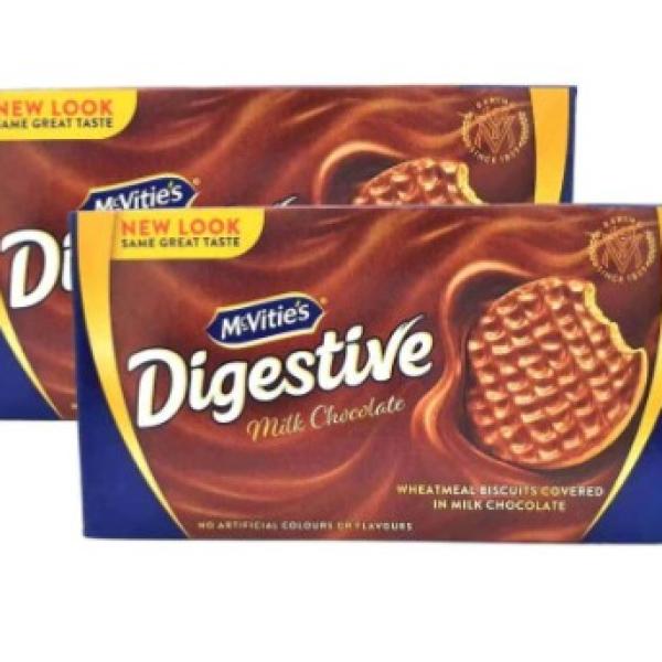 McVitie's Digestive Milk Chocolate Biscuits Value Pack 2 x 200 g