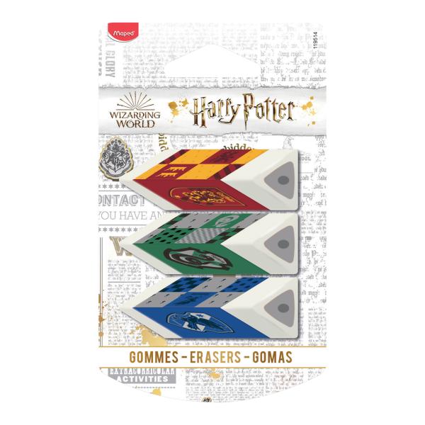 Eraser Pyramid HARRY POTTER Bls=3Pcs