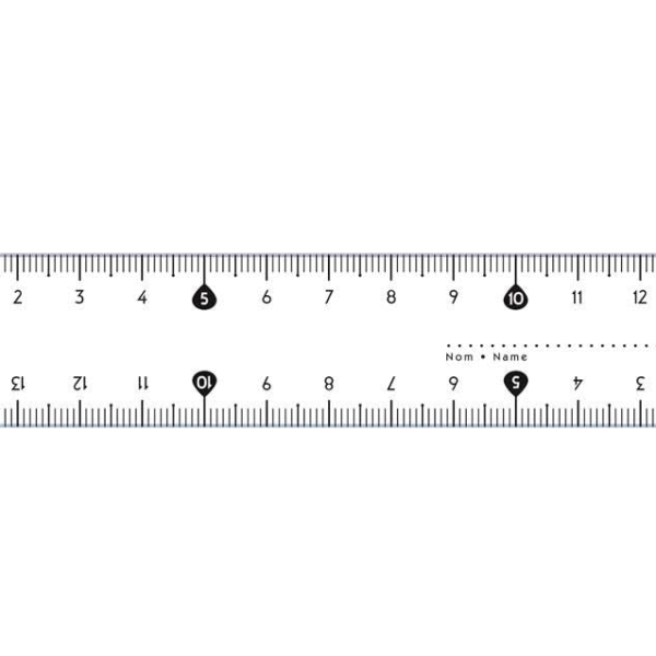 Ruler 15cm Essentials Flat