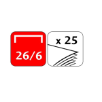 Stapler 26/6 H/S Easy Box=8 25 Sheets