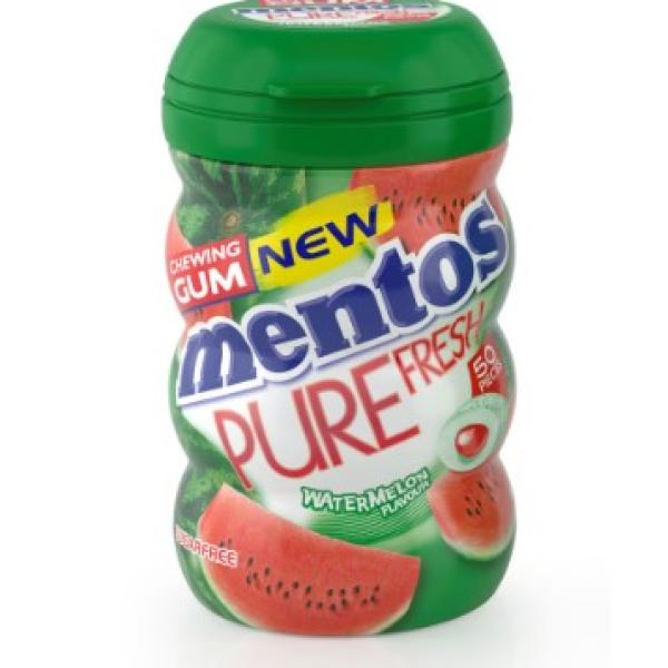 Mentos Pure Fresh Sugar Free Chewing Gum Watermelon Flavour 50pcs