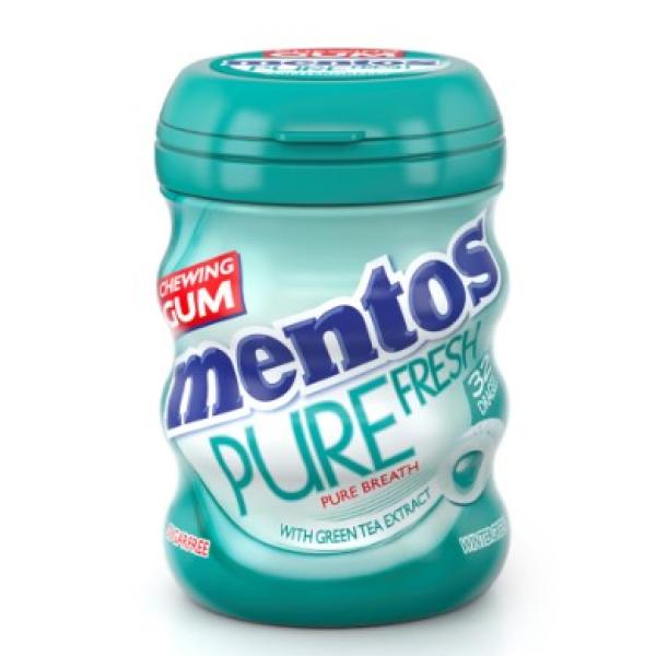 Mentos Pure Fresh Sugar Free Chewing Gum Wintergreen Flavour 56 g