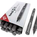 Uni Pin Fine Line 0.1mm Dark Grey