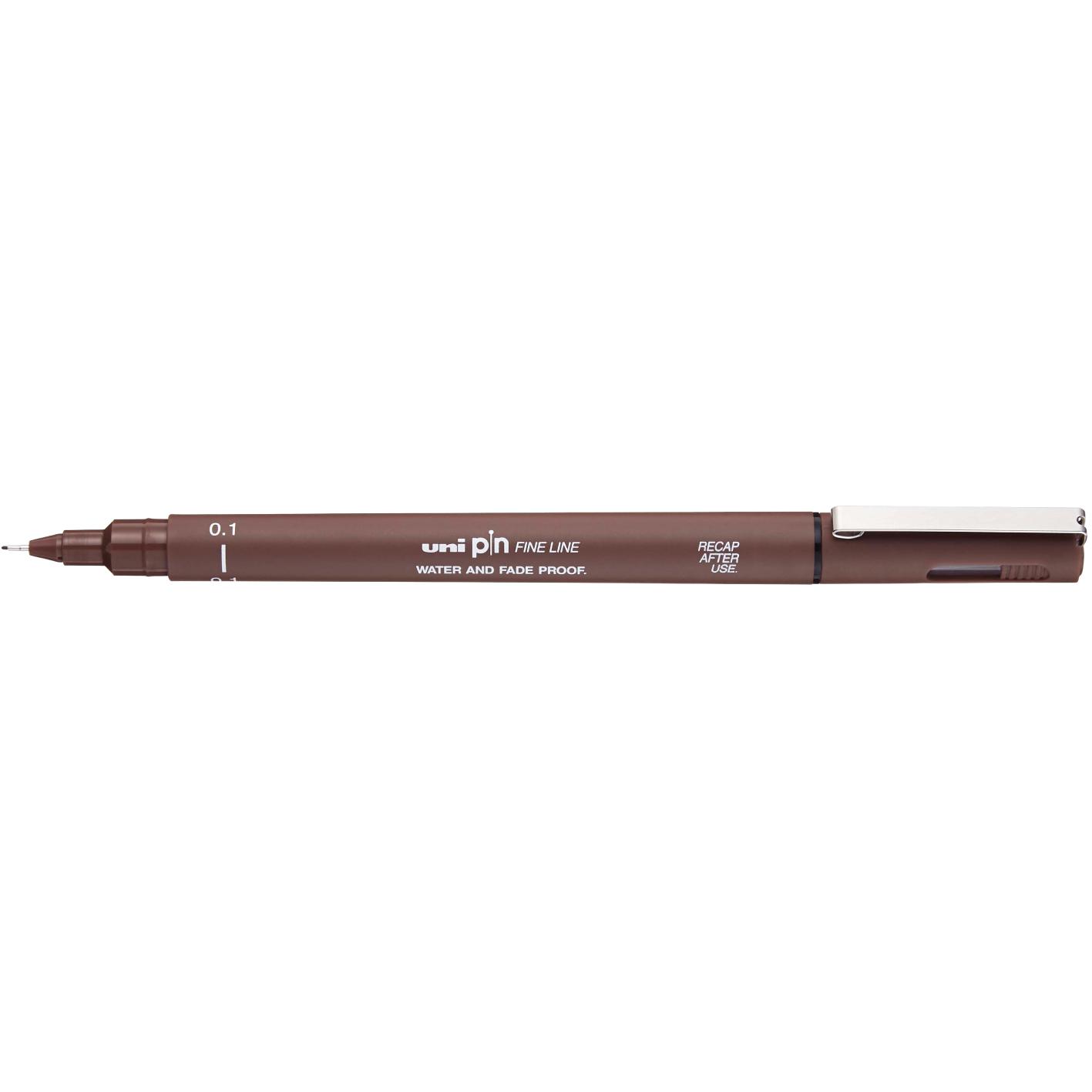 Uni Pin Fine Line 0.1mm Sepia