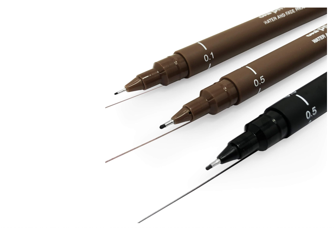 Uni Pin Fine Line 0.1mm Sepia