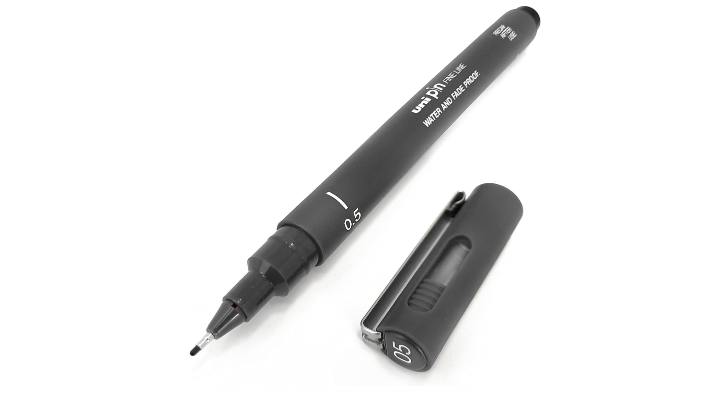 Uni Pin Fine Line 0.5mm Dark Grey