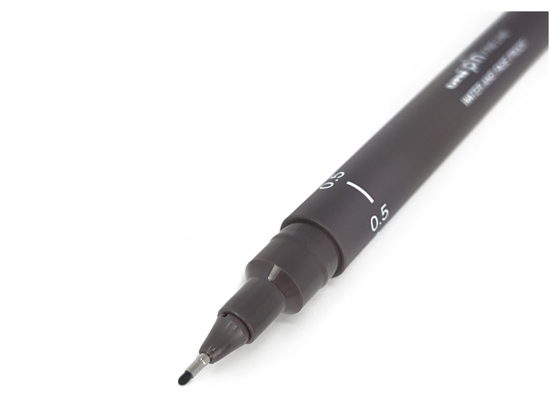 Uni Pin Fine Line 0.5mm Dark Grey