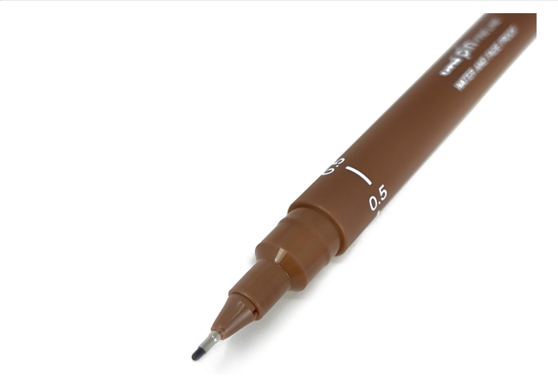 Uni Pin Fine Line 0.5mm Sepia