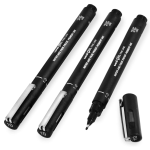 Uni Pin Chisel Tip 1.0mm Black