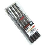 Uniball Delux 0.5mm pen Wlt=4p