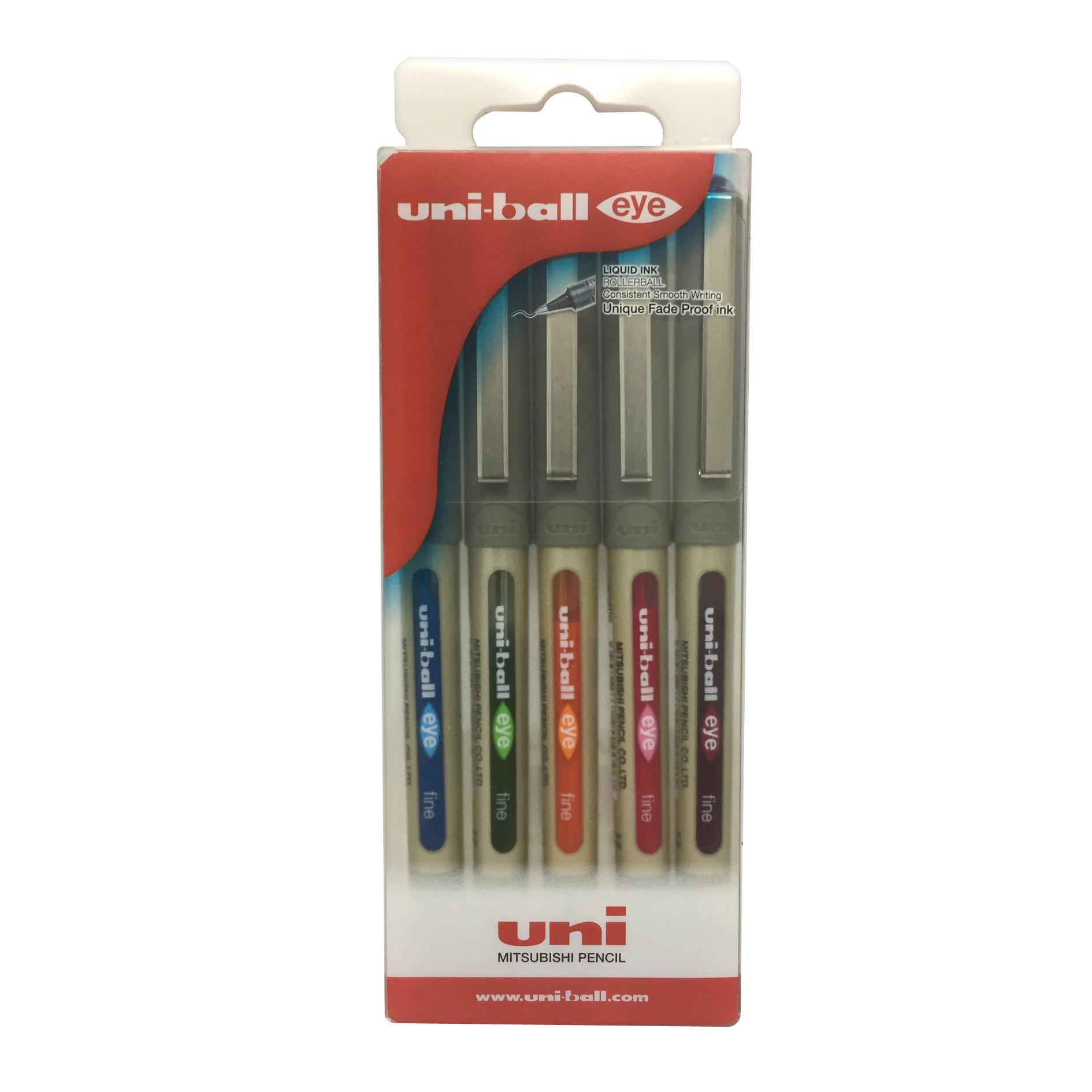 Uni-ball Eye fine pen Wlt=5col