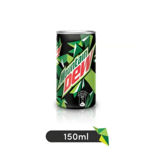 Mountain Dew Carbonated Soft Drink Mini Cans 10 x 150 ml