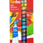 Oil colour set 12mlx12col.
