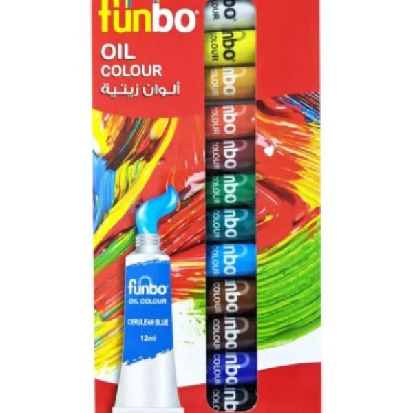 Oil colour set 12mlx12col.