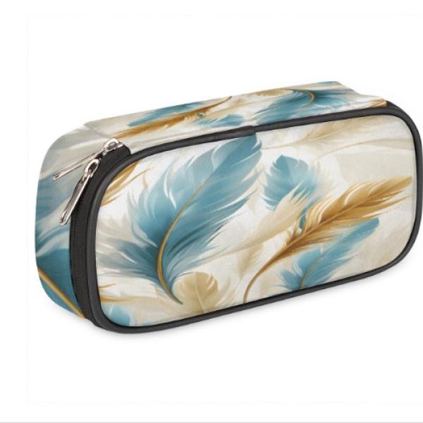 Kids Pencil Case Abstract Feather