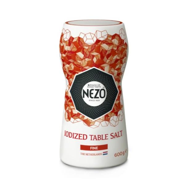 Nezo Fine Iodized Table Salt Bottle 600 g