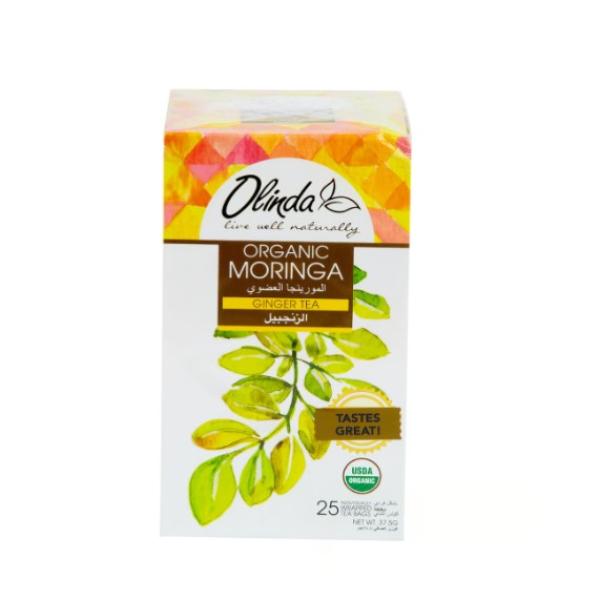 Olinda Organic Moringa Ginger Tea 25 Teabags 37.5 g