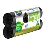 Twin Pack Heavy Duty Garbage Roll Black 95x120cm 60 Gallon