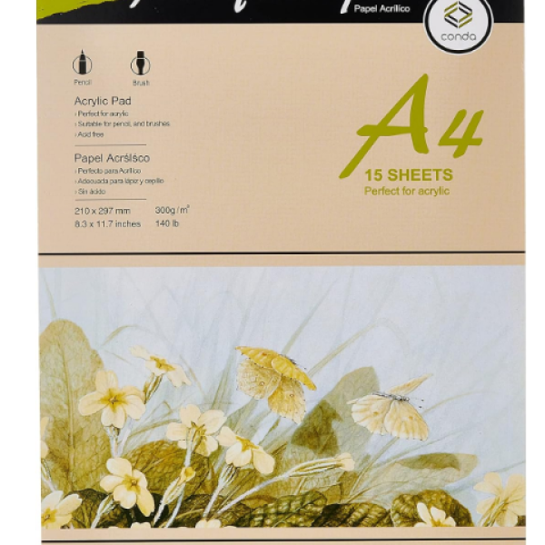 Pad Acrylic A3 15sht300gm