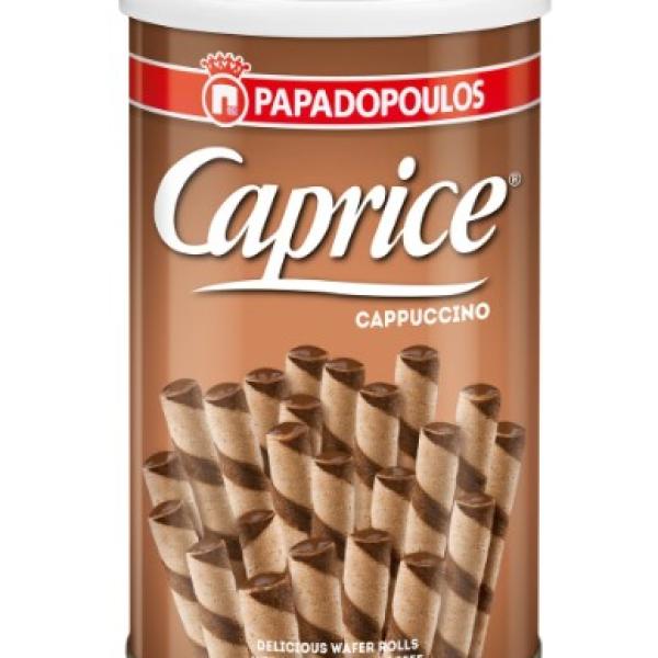 Papadopoulos Caprice Cappuccino Wafer Rolls with Cream Coffee 250 g