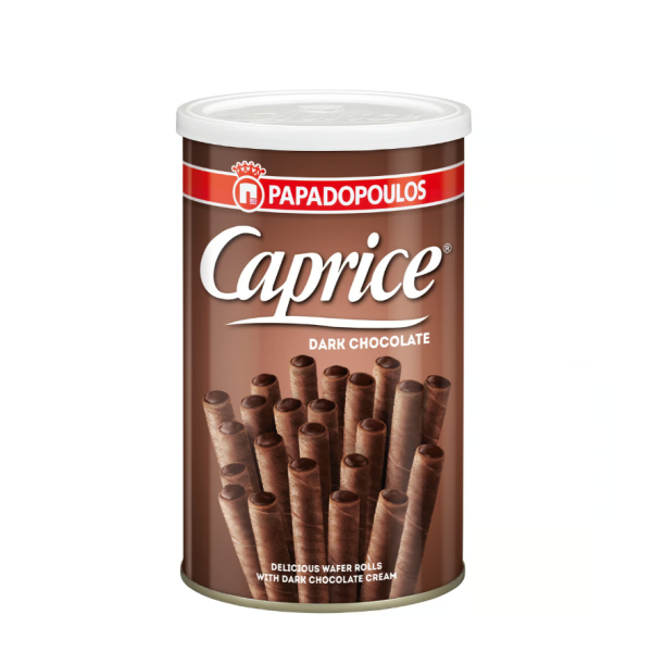 Papadopoulos Caprice Wafer Rolls with Dark Chocolate Cream 250 g