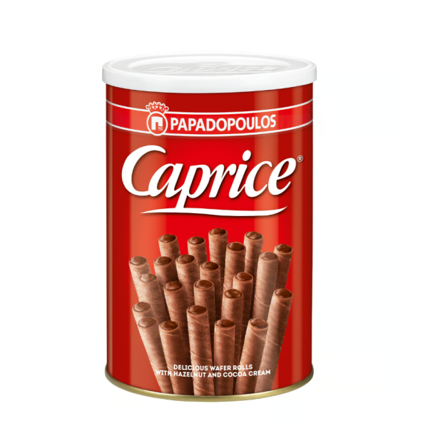 Papadopoulos Caprice Wafer Rolls with Hazelnut and Cocoa Cream 400 g