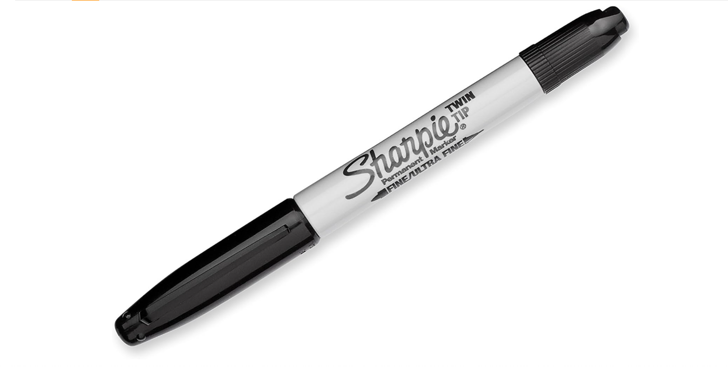 Twin Tip Marker Black
