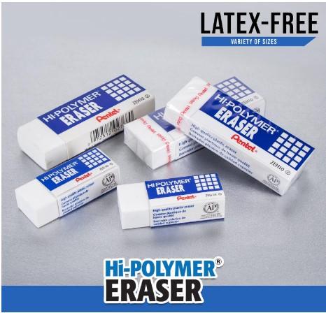Eraser Hi-Polymer Large -10pc