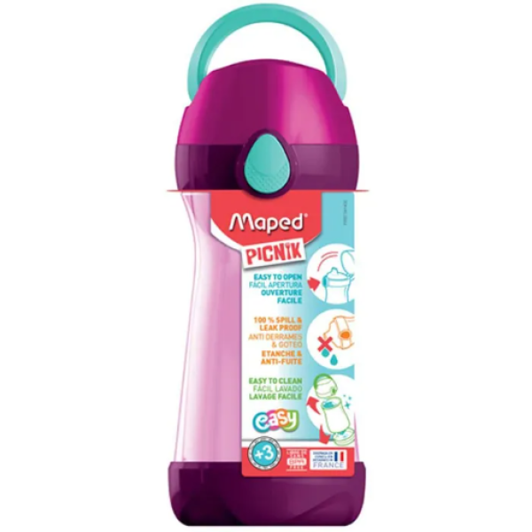 Picnik Concept Water Bottle 430ml Pink