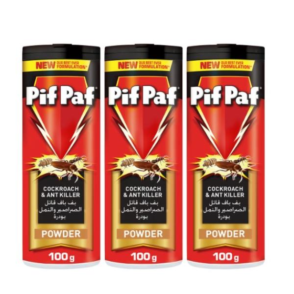 Pif Paf Crawling Insect Killer Powder 3 x 100 g