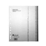 Plastic Dividr A4 1-52 Bx=10st