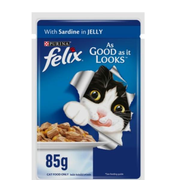 Purina Wet Cat Food Felix As Good As It Looks Tuna In Jelly 85 g
