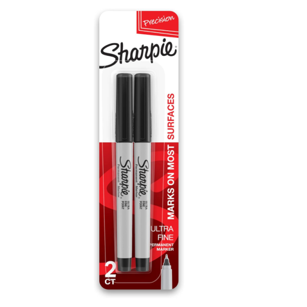 Sharpie P.Marker Ultra Fine BK Bls=2pcs