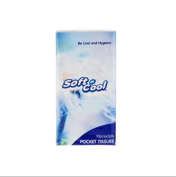 360 Pieces Soft n Cool 3 Ply Pocket Tissue Without Fragrance