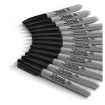 Sharpie P.Marker Fine Black Pac=24pcs