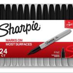 Sharpie P.Marker Fine Black Pac=24pcs