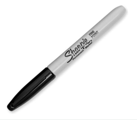 Sharpie P.Marker Fine Black Pac=24pcs