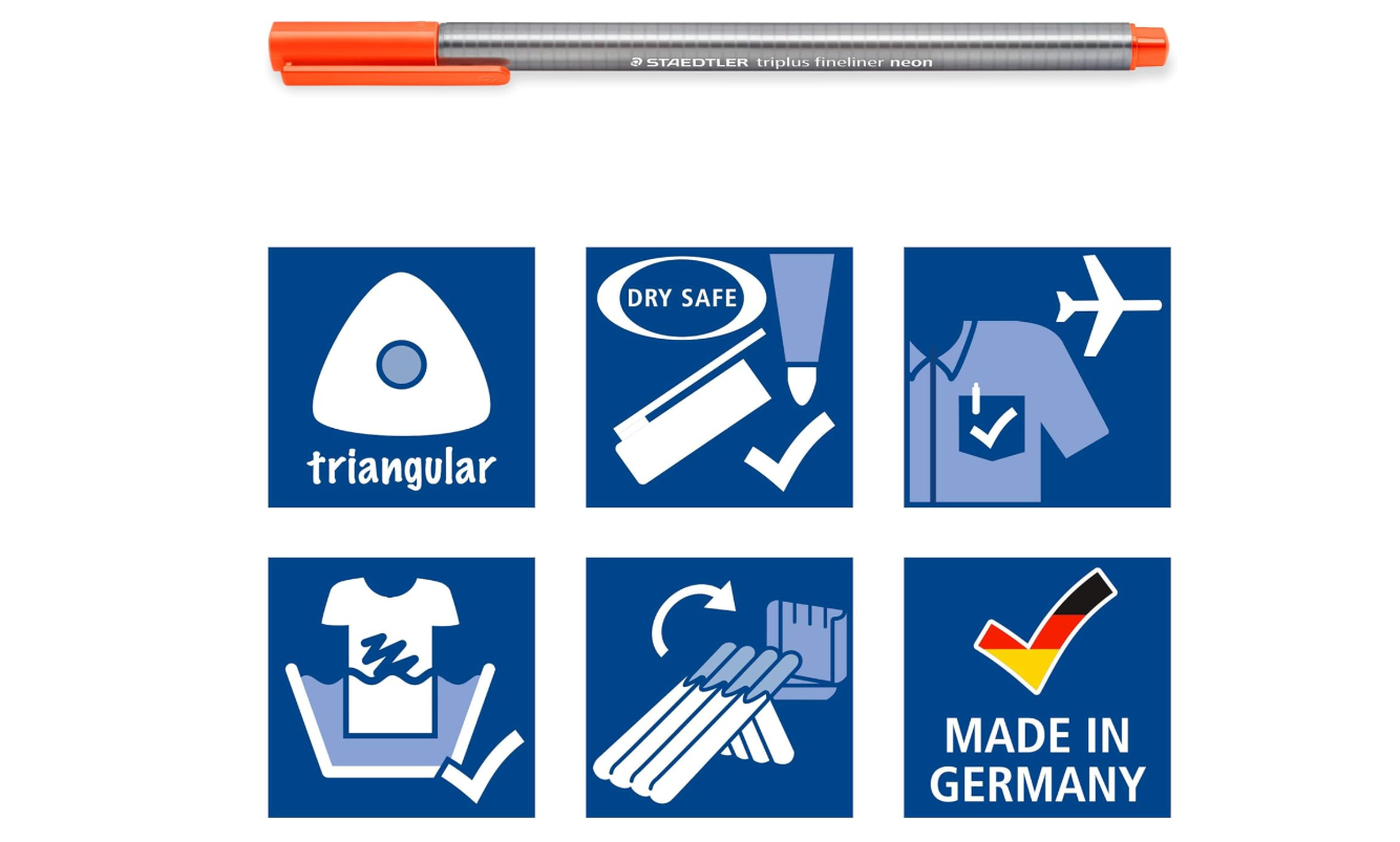 Triplus Fineliner 20col with pencil case