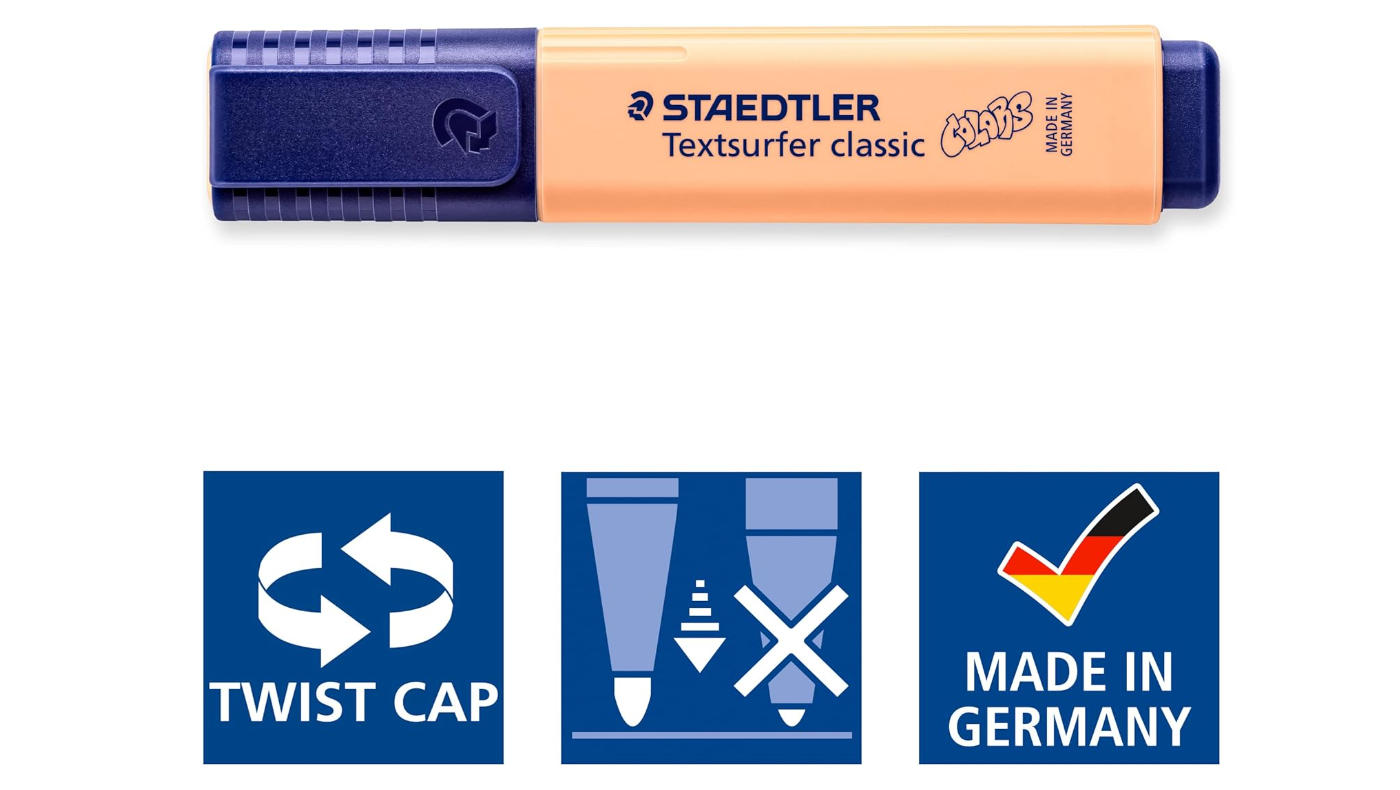 Textsurfer Highlter Pastel Wlt=6 col