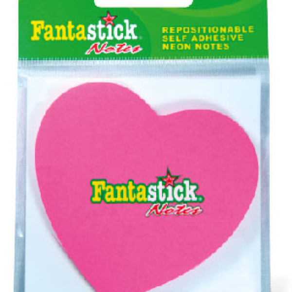 Stick Notes Fluor. Hearts bls-RD