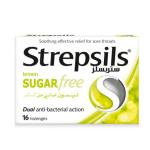 Strepsils Sore Throat Relief Lemon Sugar Free 16 pcs