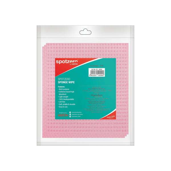 Spotzero Sponge Cleaning Cloth Pac 3pc