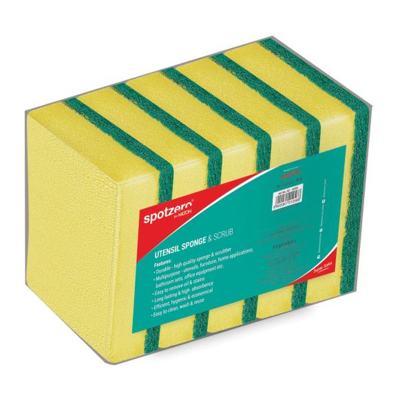 Spotzero Sponge Scrub Pac=5pcs